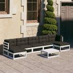 Garten-Lounge-Set (8-teilig) 3009737-2 Anthrazit - Weiß