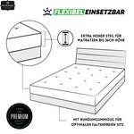 Boxspringbett Spannbettlaken 180-200x220 Schwarz - Breite: 200 cm