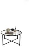 Table basse Cursa Noir - Verre - 82 x 40 x 83 cm