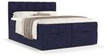 Boxspringbett Shay Marineblau - Breite: 160 cm - H2