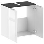 Meuble sous-lavabo Otis Gris - Blanc - Bois manufacturé - 58 x 60 x 33 cm