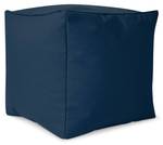 Tabouret pouf "Cube" 40x40x40cm Bleu nuit