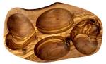 Schale Suzzi 4 Teile Braun - Holzwerkstoff - Naturfaser - 32 x 4 x 19 cm