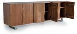 Anrichte 1438 Braun - Massivholz - 45 x 74 x 220 cm