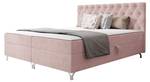 Boxspringbett Chester Rosé - Breite: 146 cm