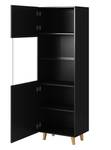 Armoire vitrine PAFOS 60x40x182 Noir