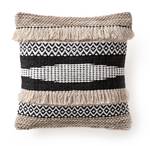 Housse de coussin Deja Noir - Fibres naturelles - 45 x 1 x 45 cm