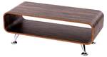 Couchtisch B97 Braun - Holzwerkstoff - Metall - Holz teilmassiv - 90 x 34 x 39 cm