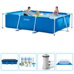 Schwimmbad-Set 282721 (5-teilig) Blau - 200 x 75 x 300 cm