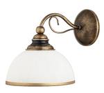 Wandlampe DELMARE Braun - Gold - Grau - Glas - Metall - 22 x 21 x 26 cm