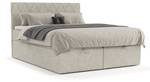 Boxspringbett Elodie Beige - Grau - 160 x 110 x 208 cm