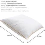 Kissen LUXURY BEDDING Weiß - Textil - 80 x 22 x 80 cm