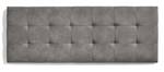 Tête de lit capitonnée en tissu 162x57 Gris - Fibres naturelles - Bois/Imitation - 57 x 5 x 165 cm