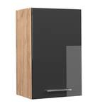 Hängeschrank Fame-Line 38374 Hochglanz Anthrazit - Sonoma Eiche Trüffel Dekor - 45 x 72 cm