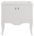 Armoire sous lavabos ELISABETH CUW79 2D Blanc - Bois manufacturé - Matière plastique - 79 x 80 x 44 cm