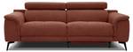 3-Sitzer Relaxsofa Fiero Dunkelorange - Breite: 212 cm