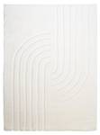 Hochflor Teppich Carvy Curves Creme - 160 x 230 cm