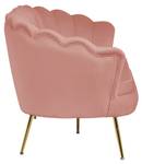 Muschelsofa Nikolaevo Pink - Textil - 180 x 78 x 76 cm