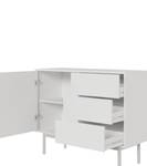 Sideboard Kreta Weiß - 104 x 82 cm