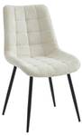 Chaise OLLUA Lot de 2 Blanc - Textile - 60 x 87 x 49 cm