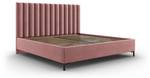 Bett mit Box + Kopfteil ALLISON Pink