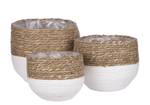 Panier à plantes Jorck (Lot de 3) Fibres naturelles - Matière plastique