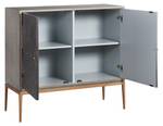 Buffet STILIG SB100 2D Gris - Bois manufacturé - Matière plastique - 100 x 90 x 40 cm