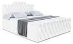 Boxspringbett VILA-1-Z Hochglanz Weiß - Breite: 200 cm - H3