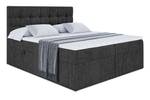 Boxspringbett BERO Schwarz - 200 x 111 cm - H4