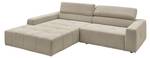 Ecksofa RENO Beige - Armlehne davorstehend links - Ecke davorstehend links