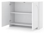 Sideboard ARCO SB100 2D Weiß - Holzwerkstoff - Kunststoff - 100 x 81 x 35 cm