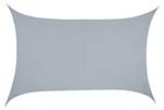 Voile d'ombrage rectangle PES gris clair 300 x 400 cm