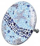 Badewannenstöpsel Mosaic World Blau - Metall - 8 x 10 x 10 cm
