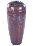 Dekovase DOJRAN Blau - Braun - Keramik - 24 x 59 x 10 cm