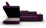 Ecksofa Eckcouch Almada L Form Couch Bordeaux - Ecke davorstehend links