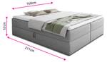 Boxspringbett Base Pink - Breite: 160 cm