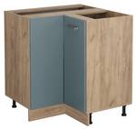 Eckschrank R-Line 45455 Blaugrau - Sonoma Eiche Trüffel Dekor