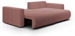 Ecksofa Krewitz Mini Altrosa