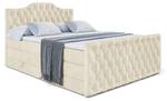 Boxspringbett VILA-1-Z KING Ecru - Breite: 120 cm