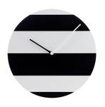 Horloge murale design THE ZEBRA. Noir - Blanc - Bois manufacturé - 29 x 29 x 1 cm