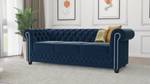 Sofa Karl 3-Sitzer, Chesterfield Marineblau