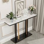 Table Console Melior Imitation marbre blanc