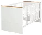 Lit bébé évolutif Finn Blanc - Bois manufacturé - 76 x 83 x 144 cm