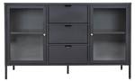 Sideboard Dalby Schwarz - Metall - 140 x 85 x 40 cm