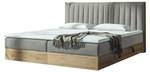 Boxspringbett Harmony Grau - Eiche - Breite: 148 cm