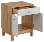 Schrank unter waschbecken SAMOA CUW90 2 Weiß - Holzwerkstoff - Kunststoff - 90 x 75 x 50 cm