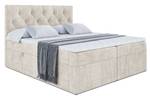 Boxspringbett ROMAN Ecru - Breite: 120 cm - H4