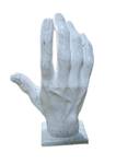 Skulptur Hand Wei脽 Marmoroptik