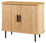 Beistellschrank Tvedestrand Beige - Bambus - 100 x 80 x 40 cm