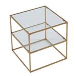 Nachttisch KOHANA Gold - Metall - 50 x 50 x 50 cm